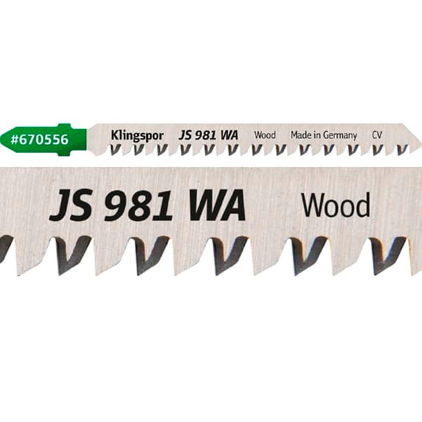 Hoja de Calar JS981 WA Madera 170mm 5 Pzas. - Klingspor - Herram.cl