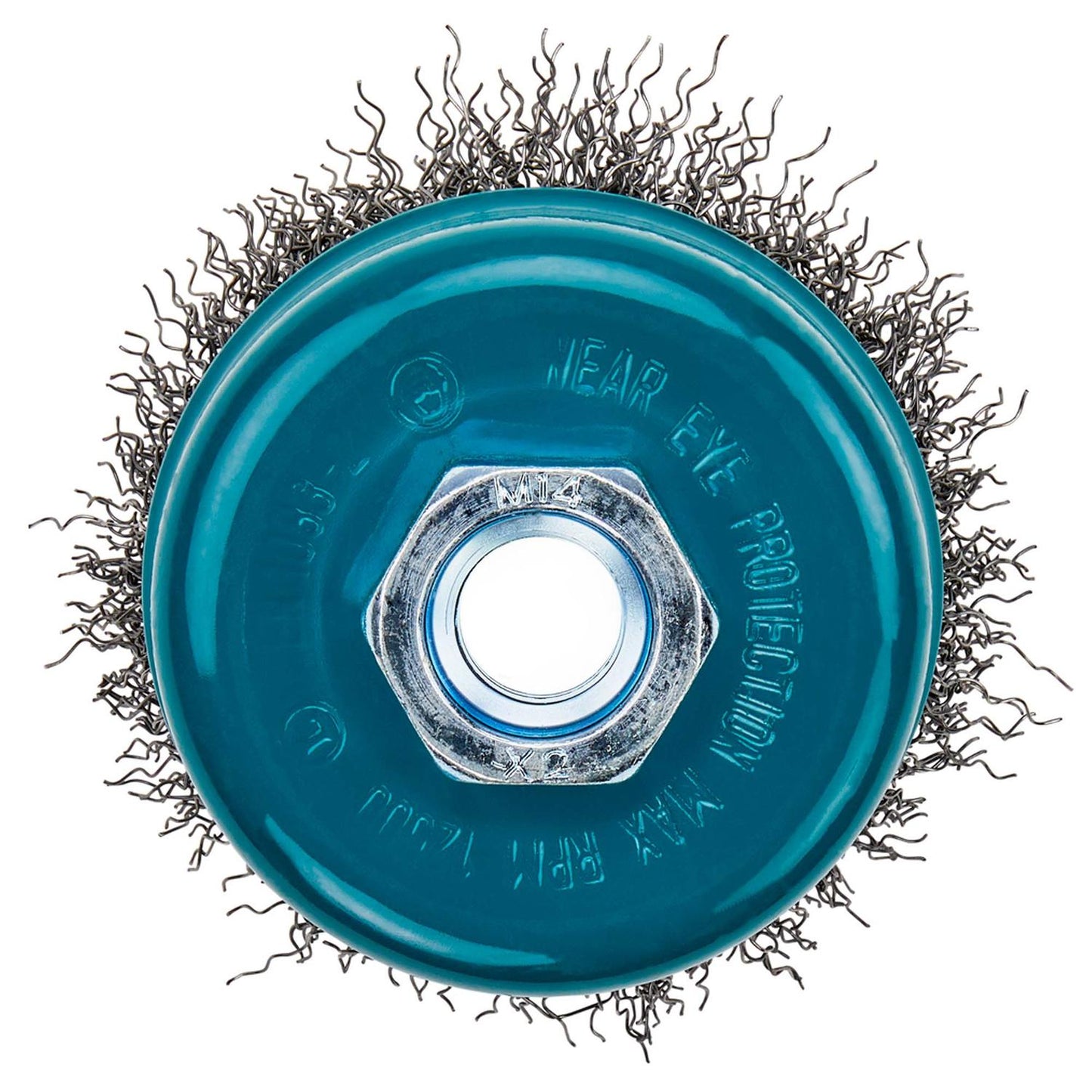 Grata Copa Acero Rizado (3'') 75mm x M14 - Makita - Herram.cl