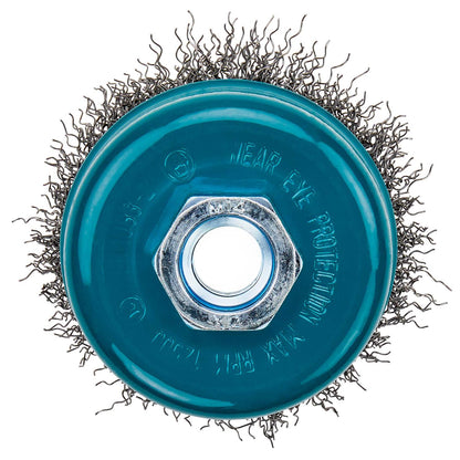 Grata Copa Acero Rizado (3'') 75mm x M14 - Makita - Herram.cl