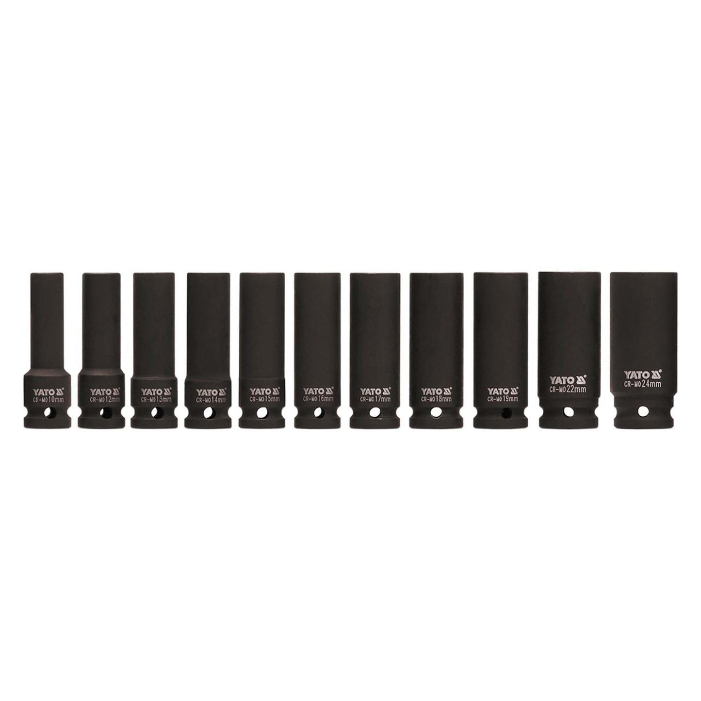 Juego De Dados De Impacto Largos 1/2'' 11 Pzas - Yato - Herram.cl