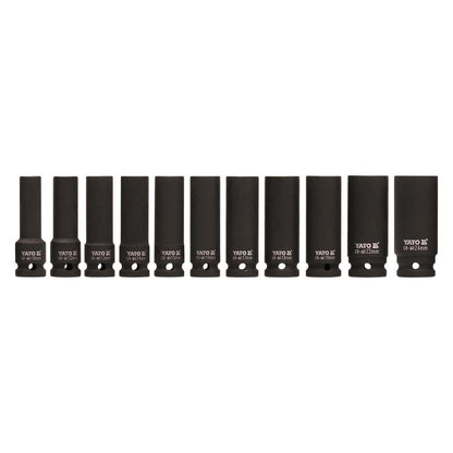 Juego De Dados De Impacto Largos 1/2'' 11 Pzas - Yato - Herram.cl