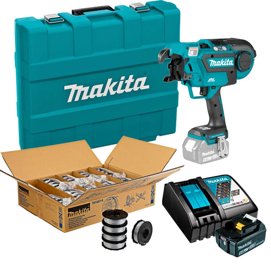 Kit Enfierradora inalámbrica Makita + 1 Bat. 5 ah + 50 Rollos - Herram.cl