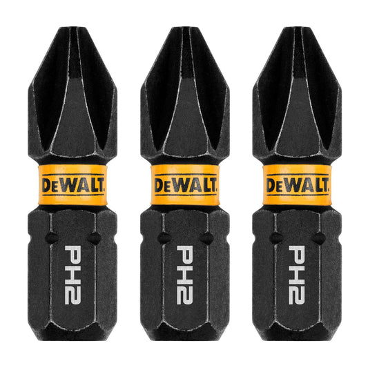 Puntas FLEXTORQ PH2 - 1'' (25.4mm) 3 Pzas - DeWALT - Herram.cl