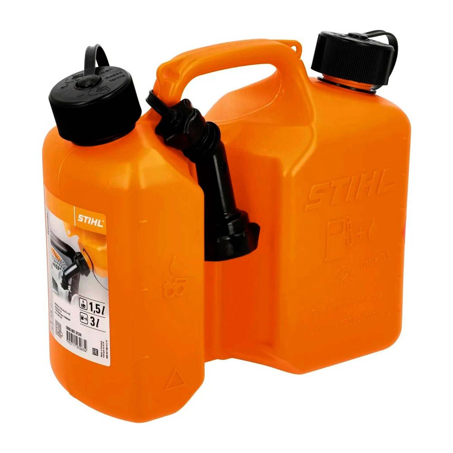 Bidon Combinado Naranjo 1,5 L - 3 L - Stihl - Herram.cl