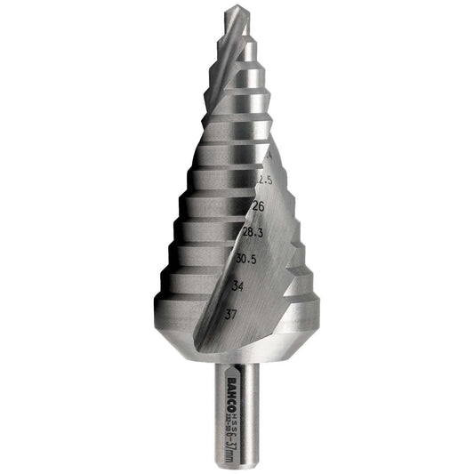 Brocas escalonadas HSS-TIN de 6-37mm Bahco 232-SD - Herram.cl