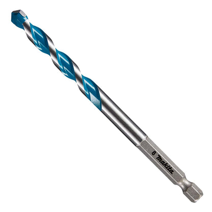 Broca Multimaterial 8x120mm (Toma Hex. 1/4'') - Makita - Herram.cl