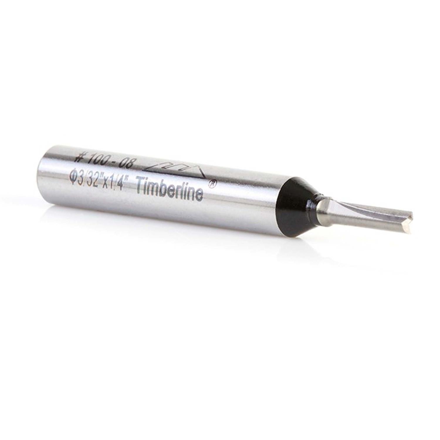 Fresa Recta 2 Filos 3/32''x 1/4'' Toma 1/4'' - Timberline - Herram.cl