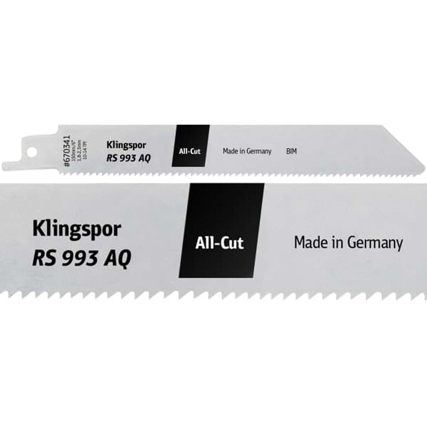 Pack 5 Hojas de Sierra Sable RS993 AQ All - CUT 300mm - Klingspor - Herram.cl