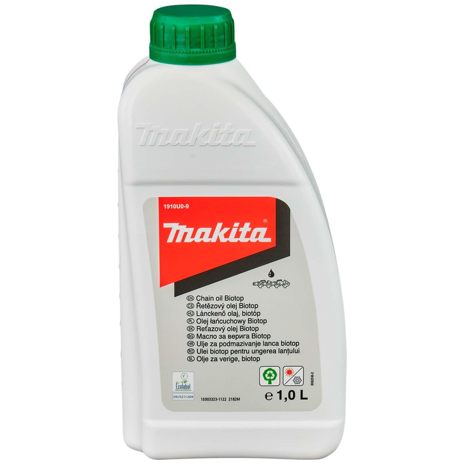 Aceite Cadena Motosierra Biotop (biodegradable) 1 L - Makita - Herram.cl
