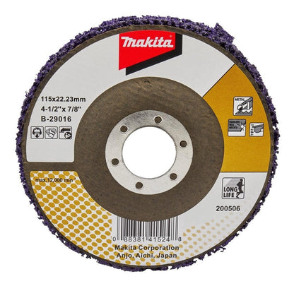 Discos Limpiador Fibra Morado 115mm (4 - 1/2) Makta B - 29016 - Herram.cl