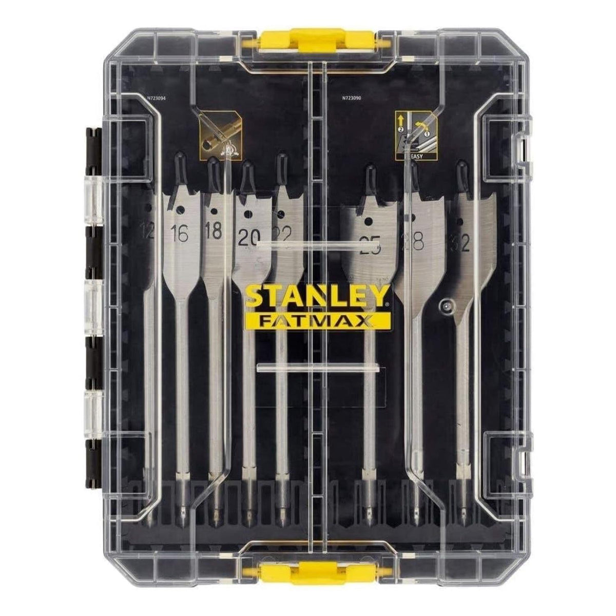 Set 8 Brocas Planas Madera FatMax 12-32mm - Stanley - Herram.cl