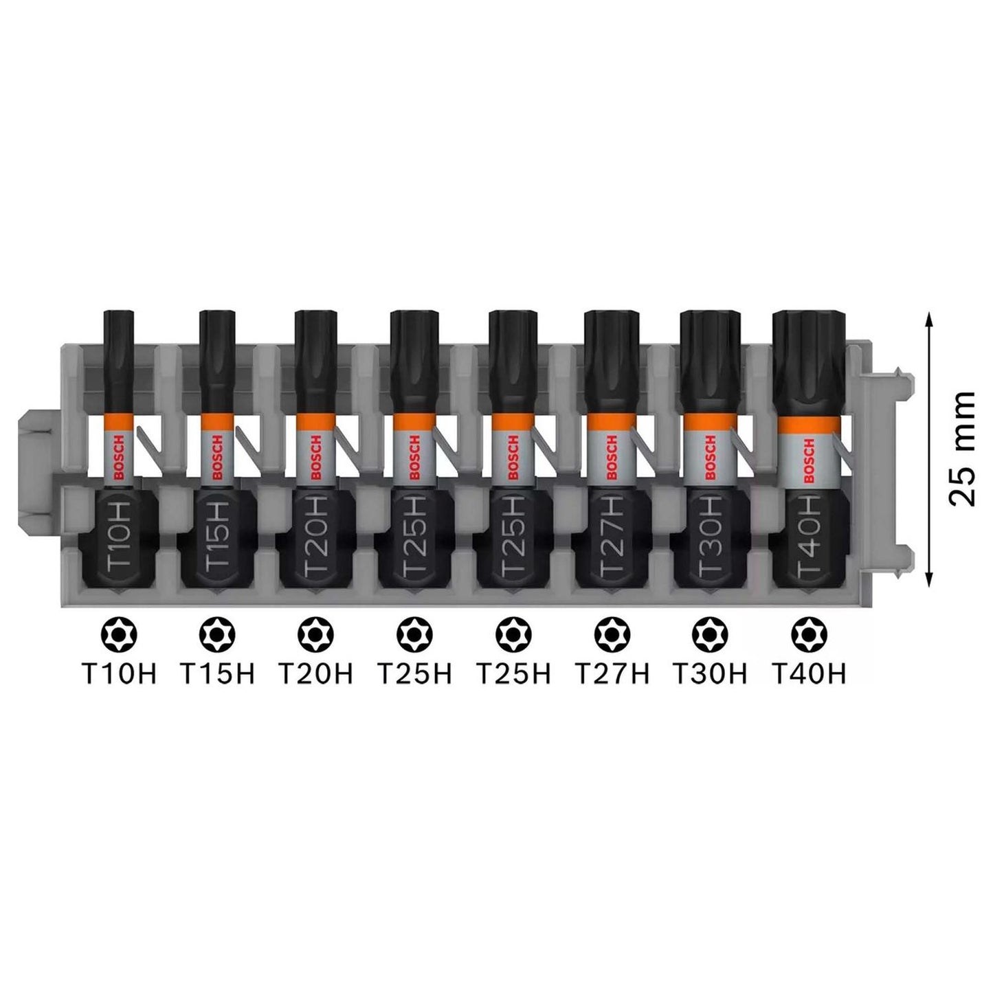 Juego Puntas Pro Impact THx25mm / 8 Pzas - Bosch - Herram.cl