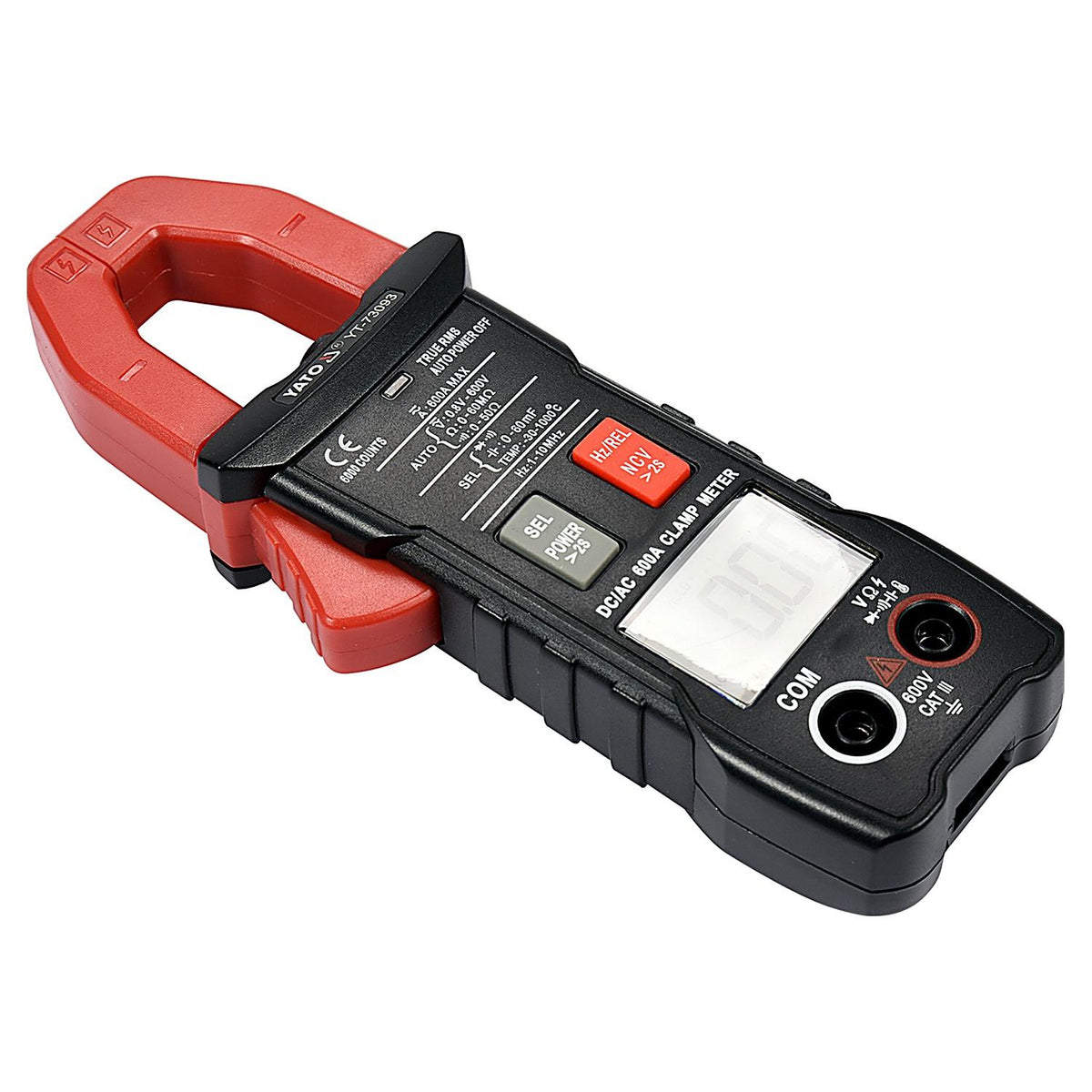 Pinza Amperimétrica True RMS AC/DC 600 A Yato YT-73093 - Herram.cl
