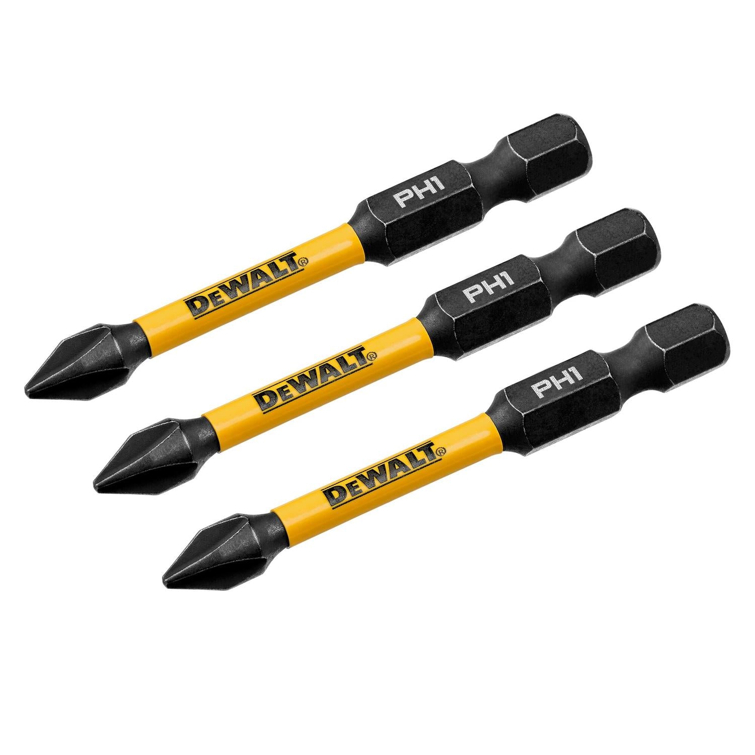 Puntas De Impacto Flextorq PH1 - 57,15mm / 3 Pzas - DeWalt - Herram.cl