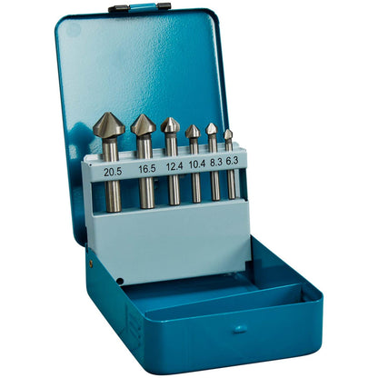 Juego De Avellanadores HSS 6.3 - 20.5mm / 6 Pzas. - Makita - Herram.cl