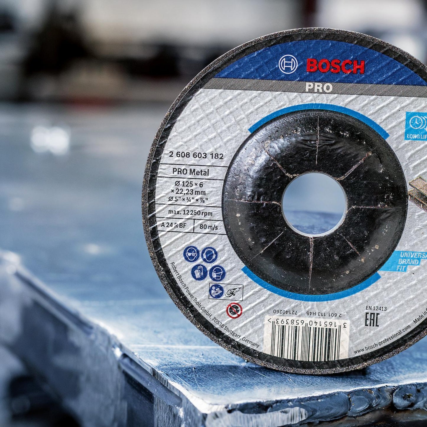 Pack 10 Discos De Desbaste Metal 4 1/2'' x 6,0mm - Bosch - Herram.cl