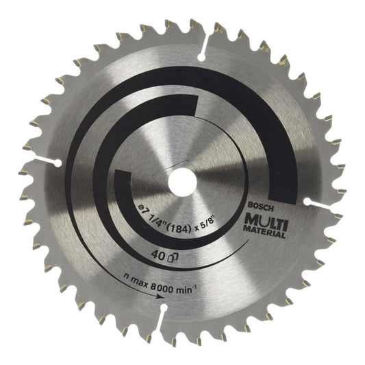Disco De Sierra Circular Bosch 7 1/4 40d Multi Material - Herram.cl