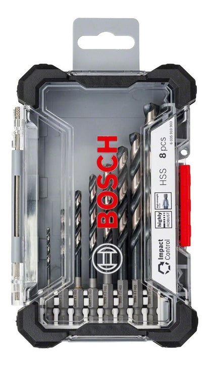Set De 8 Brocas Impact Control HSS Toma 1/4 Bosch - Herram.cl