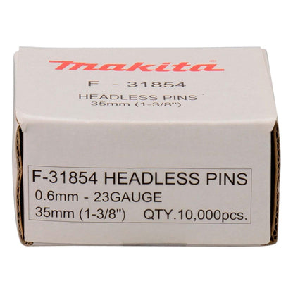 Clavos Puntas F35, Calibre 23 / 10.000 Unidades - Makita - Herram.cl