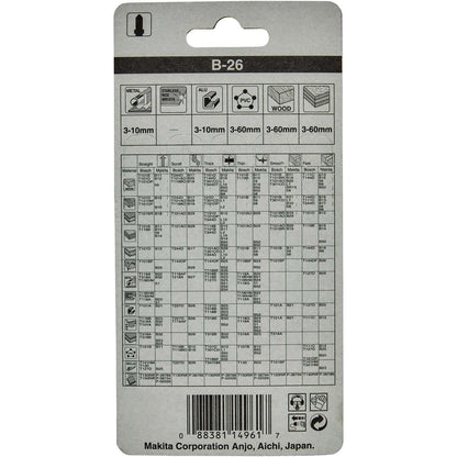 Hoja De Calar HSS 100mm Madera, Metal 5 Pzas - Makita - Herram.cl