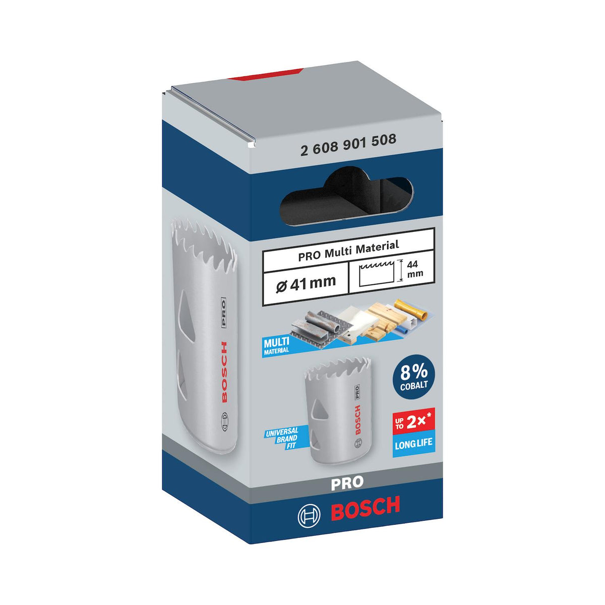 Sierra Copa PRO Bosch Multi Material 8% Co Ø41mm (1-5/8'') - Herram.cl