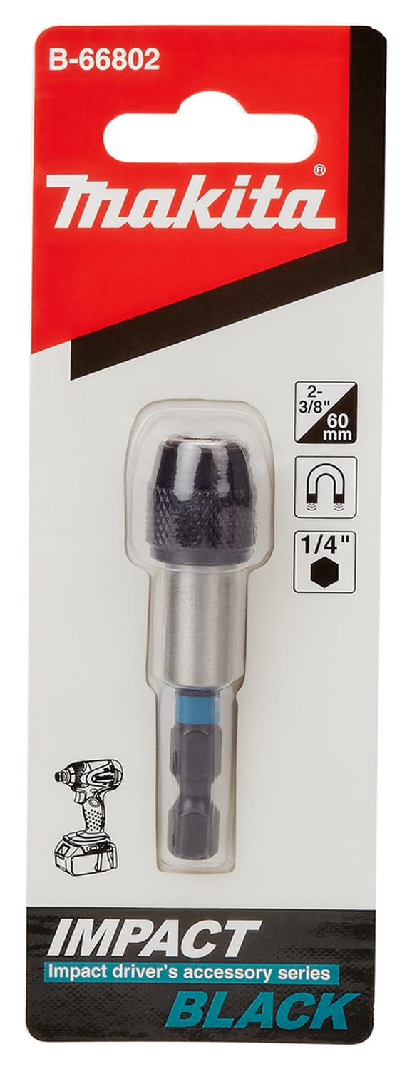 Portapuntas Sistema Cambio Rápido Impact Black 60mm Makita - Herram.cl