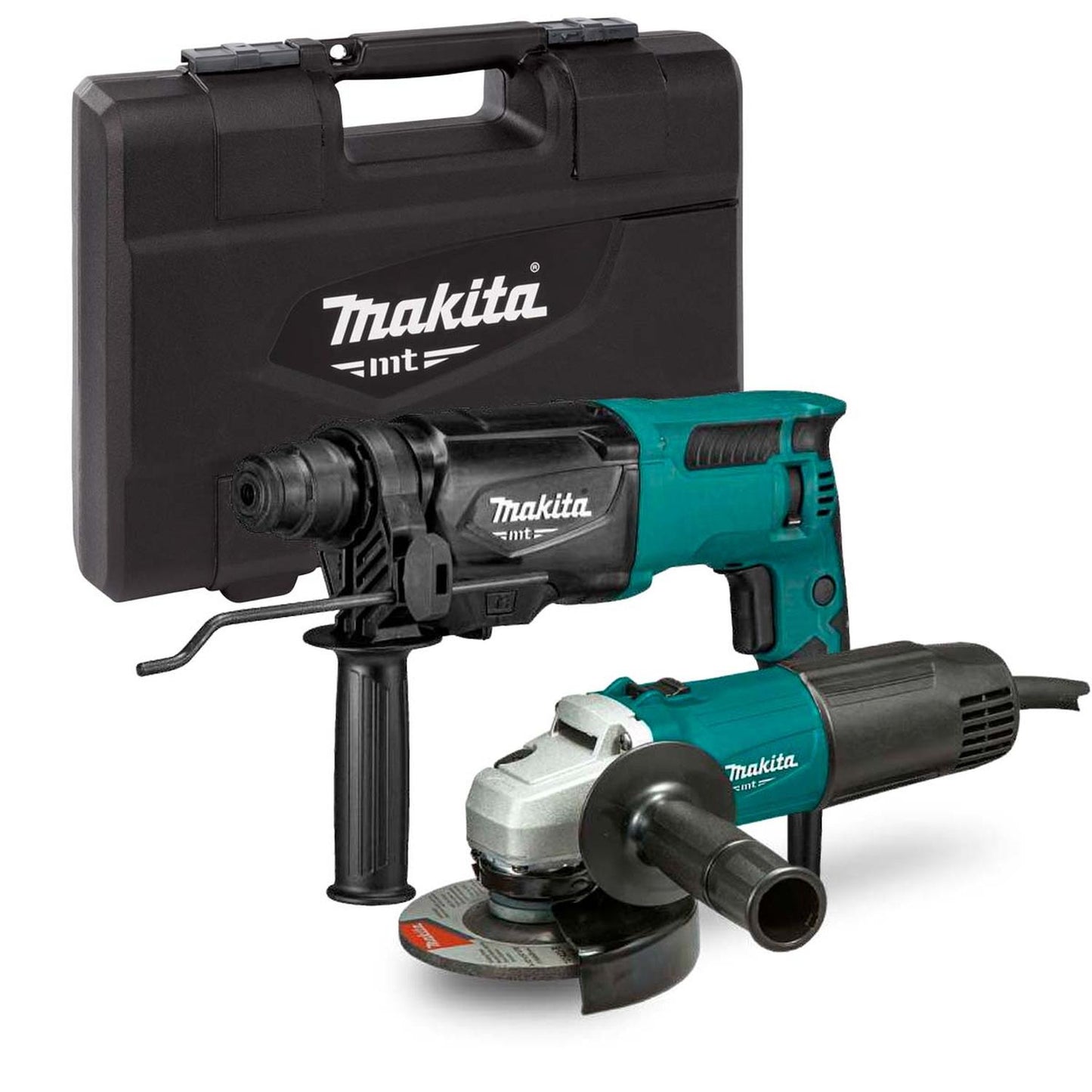 Kit Esmeril 4 1/2'' 540 W + Rotomartillo 800 W - Makita - Herram.cl