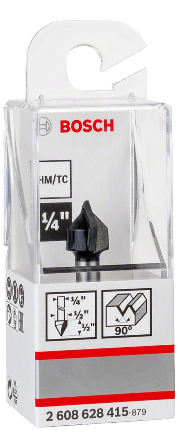 Fresa De Ranurar En V 1/4, 90°, D 12,7mm, L 12,7mm Bosch - Herram.cl