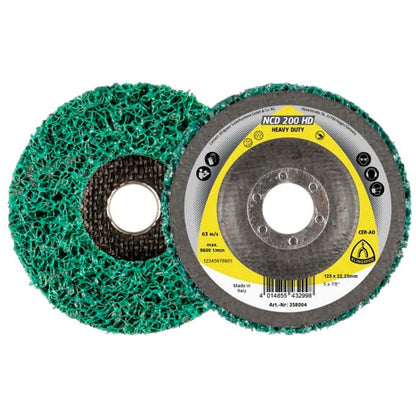 Disco de Limpieza NCD 200 HD 115mm Verde - Klingspor - Herram.cl