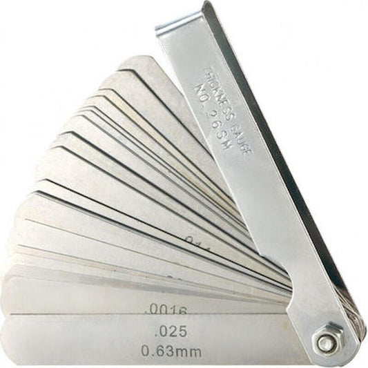 Calibrador Feeler o Galgas (0,04 - 0, 88mm) - Uyustools - Herram.cl