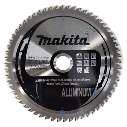 Disco De Sierra Efficut 165''x1,8x20mm 60D (Aluminio) - Makita - Herram.cl