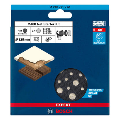 Kit Disco de Lija Malla Expert M480 125mm (5'') 7 Pzas - Bosch - Herram.cl