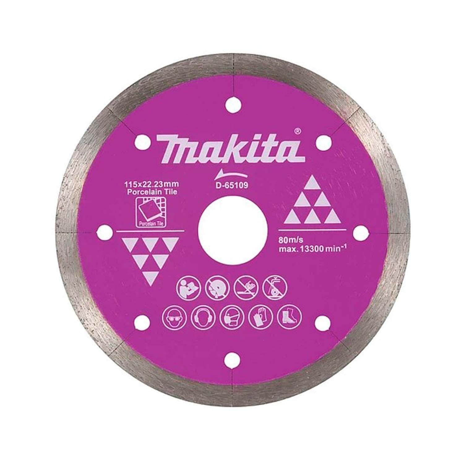 Disco Diamantado Continuo Porcelanato 115x22,23mm - Makita - Herram.cl