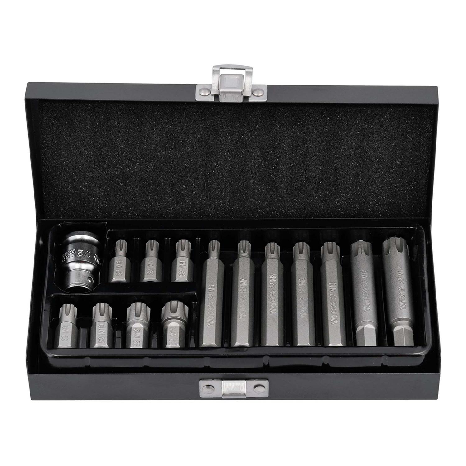 Juego De Puntas Ribe 1/2'', 15 Pzas YT - 0419 - Yato - Herram.cl