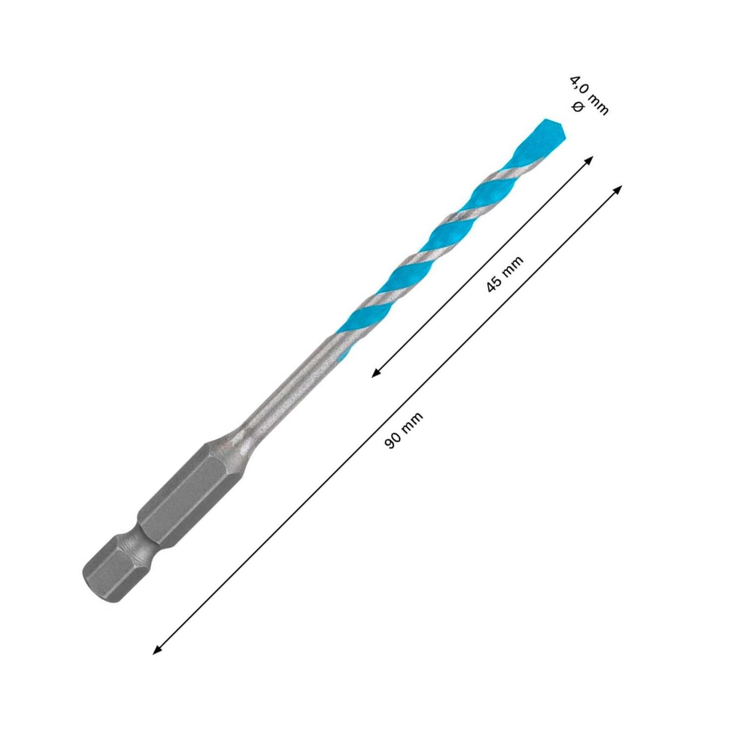 Broca Expert Hex - 9 Multiconstruction 4 x45x90mm - Bosch - Herram.cl