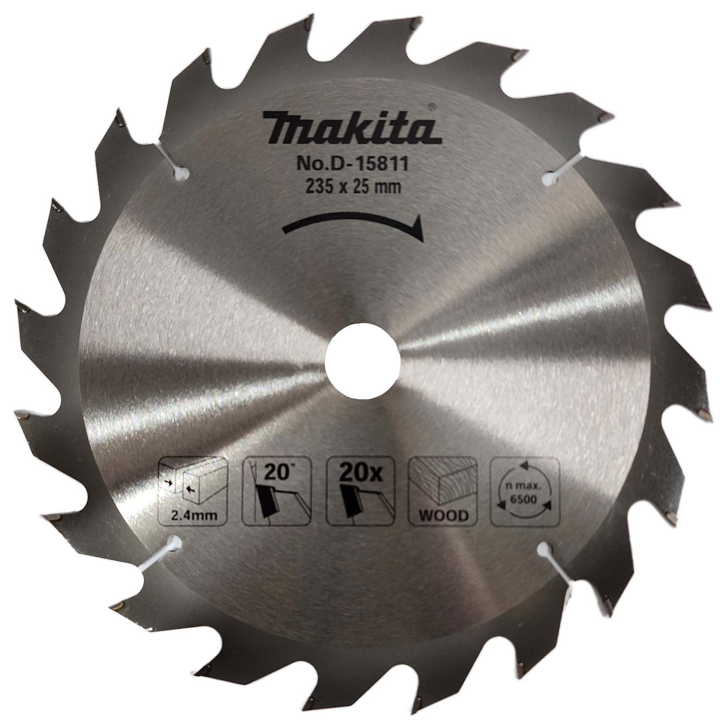 Disco De Sierra 9 - 1/4'' Eje 25mm / 20 D (Madera) - Makita - Herram.cl