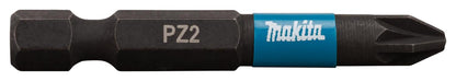 2 Puntas Impact Black PZ2 25mm - Makita - Herram.cl