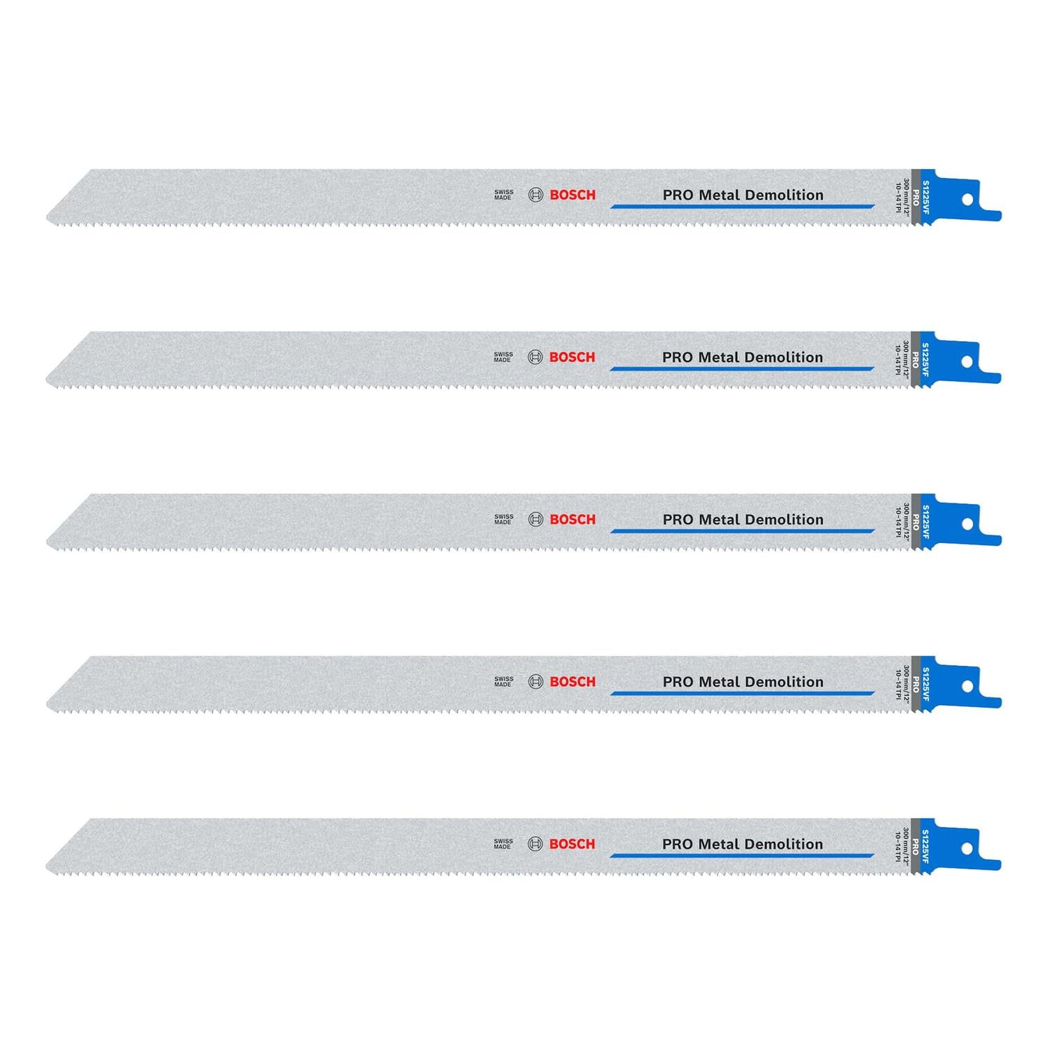 Hoja de sierra sable PRO Metal Demolition 300mm 5 Pzas - Bosch - Herram.cl