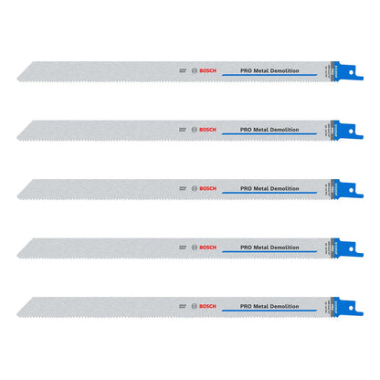 Hoja de sierra sable PRO Metal Demolition 300mm 5 Pzas - Bosch - Herram.cl