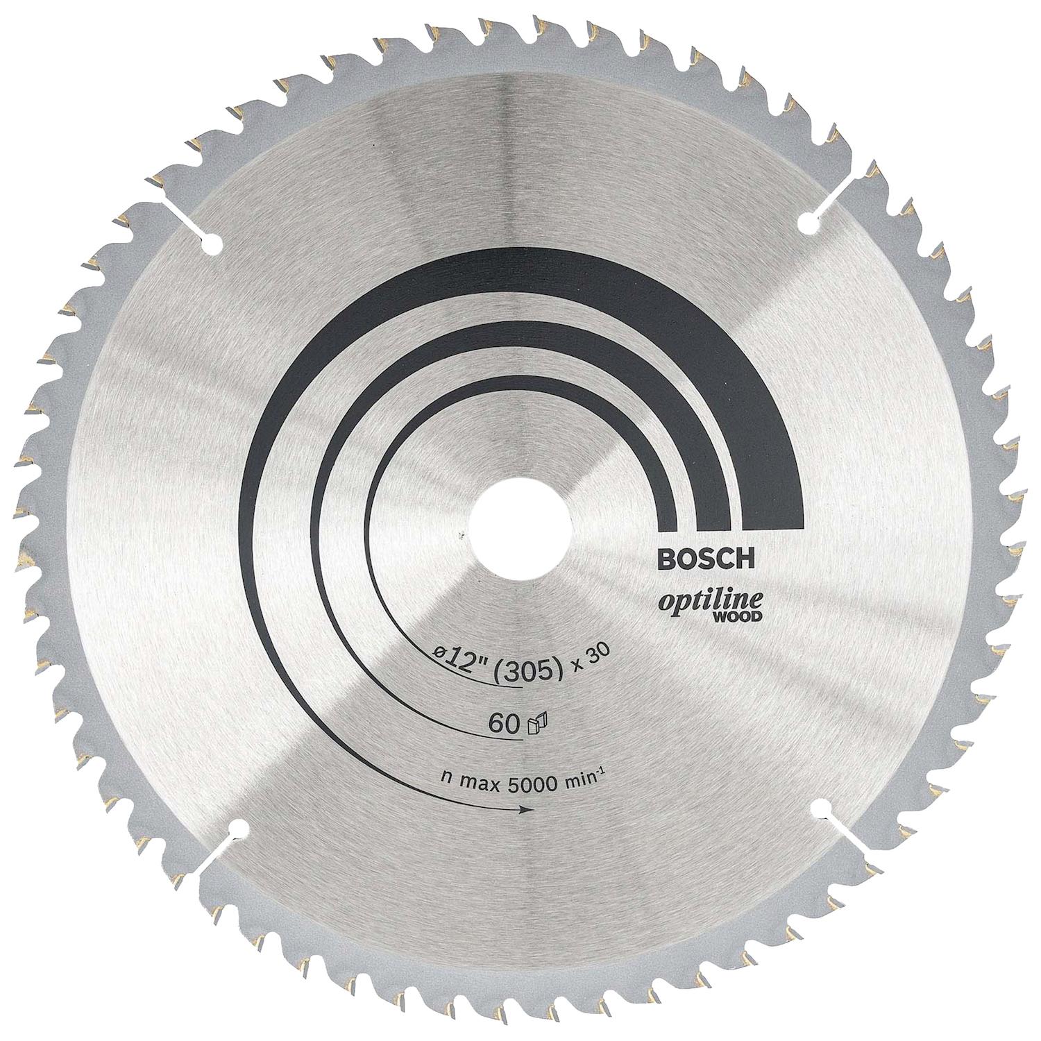 Disco De Sierra Optiline 12''x2,8x30mm 60 Dientes - Bosch - Herram.cl