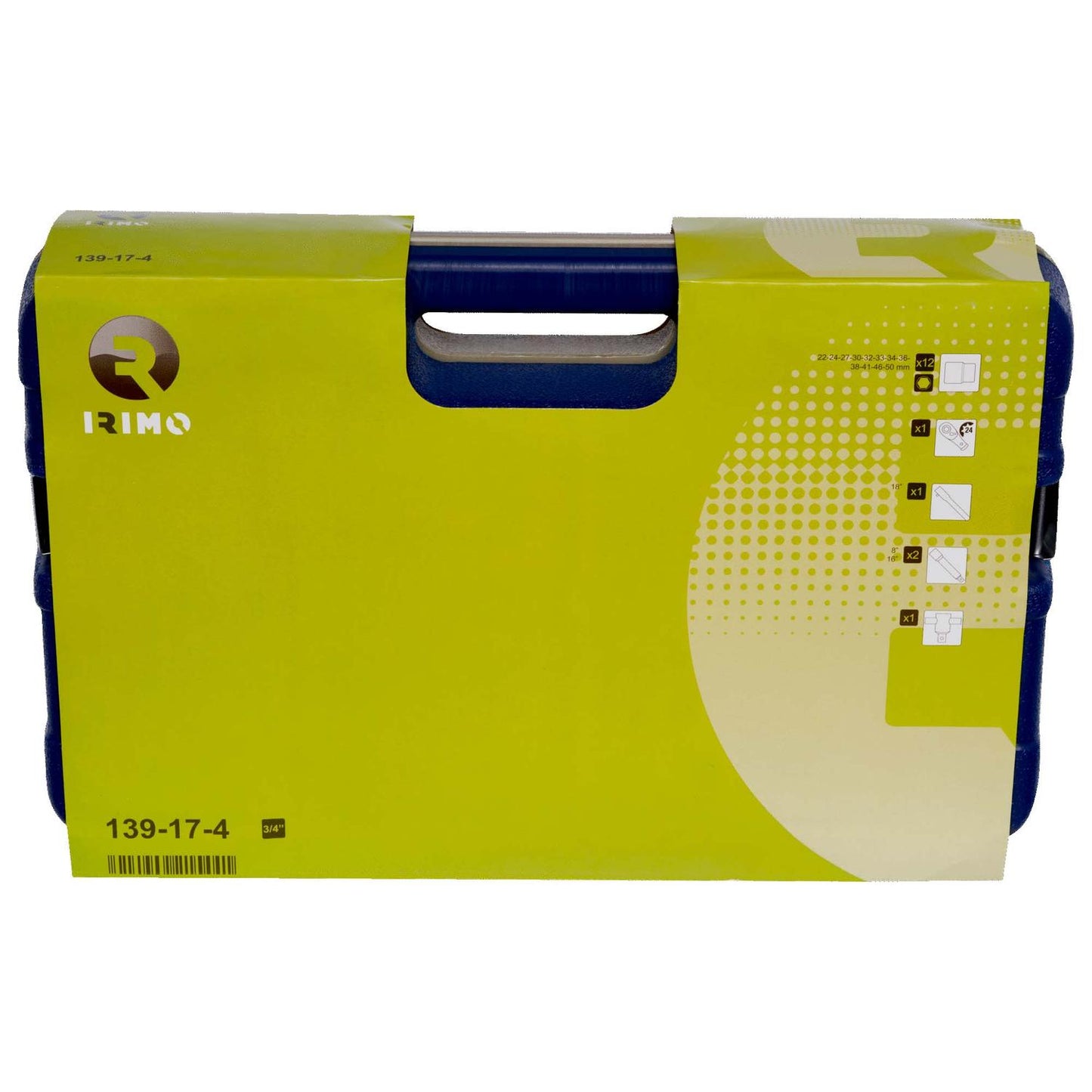 Juego de Dados Hexagonales de 3/4'' 17 Pzas - Irimo - Herram.cl