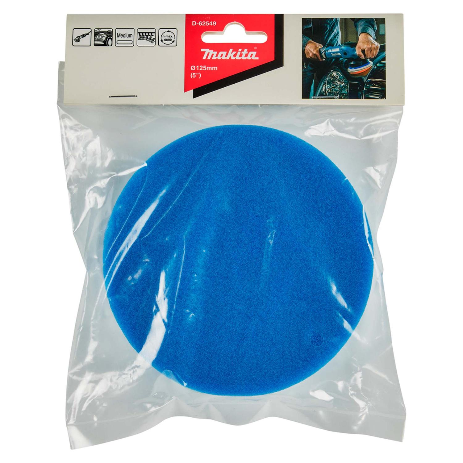 Disco esponja de pulido plana 125mm (medio) - Makita - Herram.cl