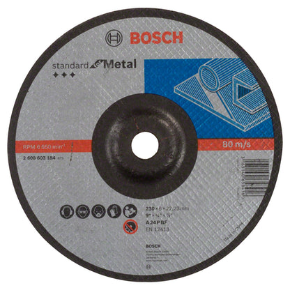 Disco De Desbaste STD For Metal (9'') 230x 6mm - Bosch - Herram.cl
