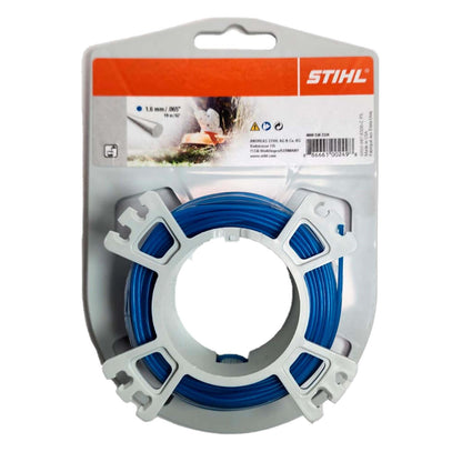 Rollo Piola Nylon Redondo 1,6mm / 19m Azul - Stihl - Herram.cl