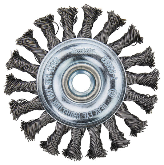 Grata Circular Plana Acero Trenzado 100x0,5mm / M14 - Makita - Herram.cl