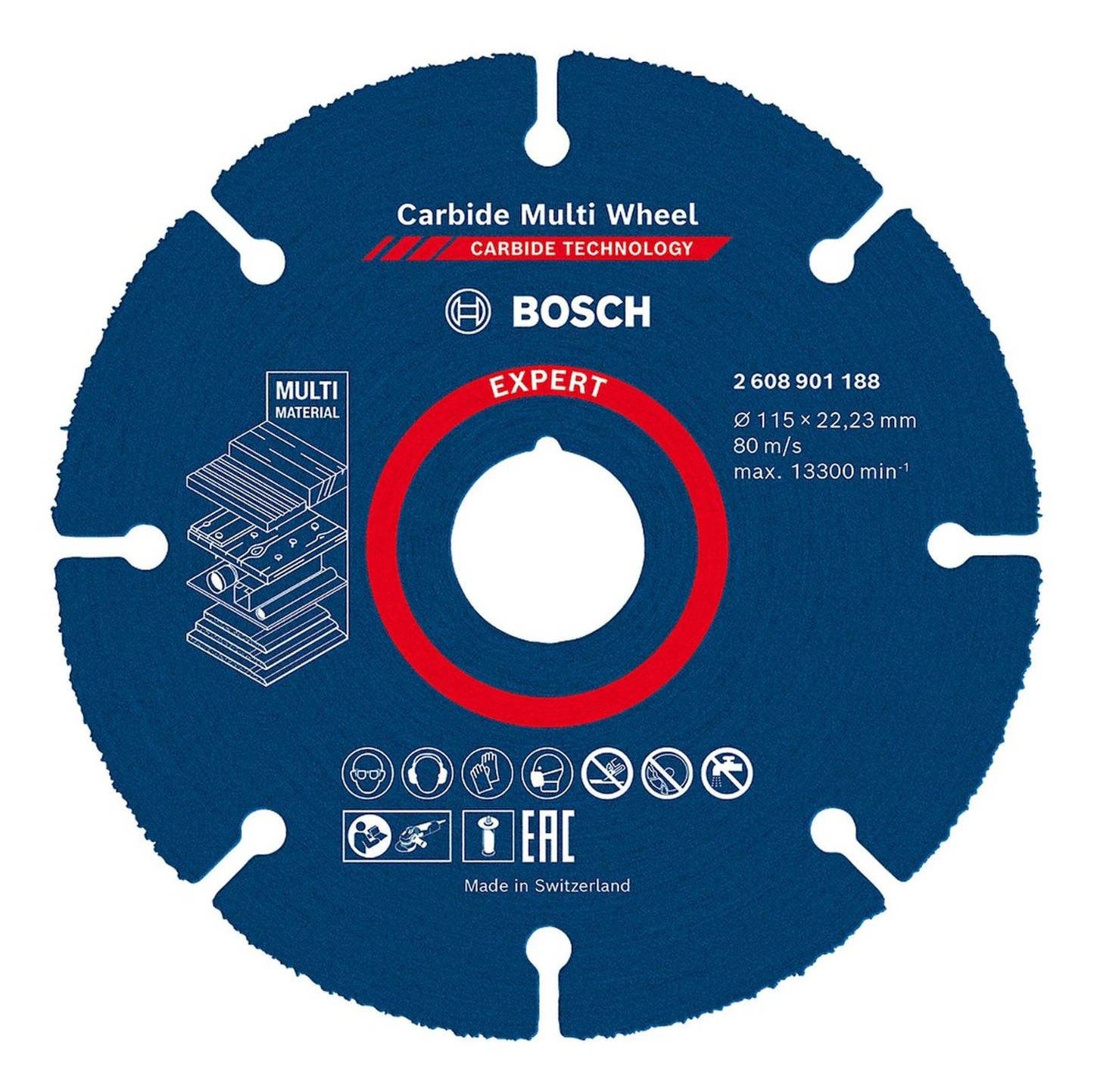 Disco De Corte Multi - Wheel Bosch Para Esmeril 115mm - Herram.cl