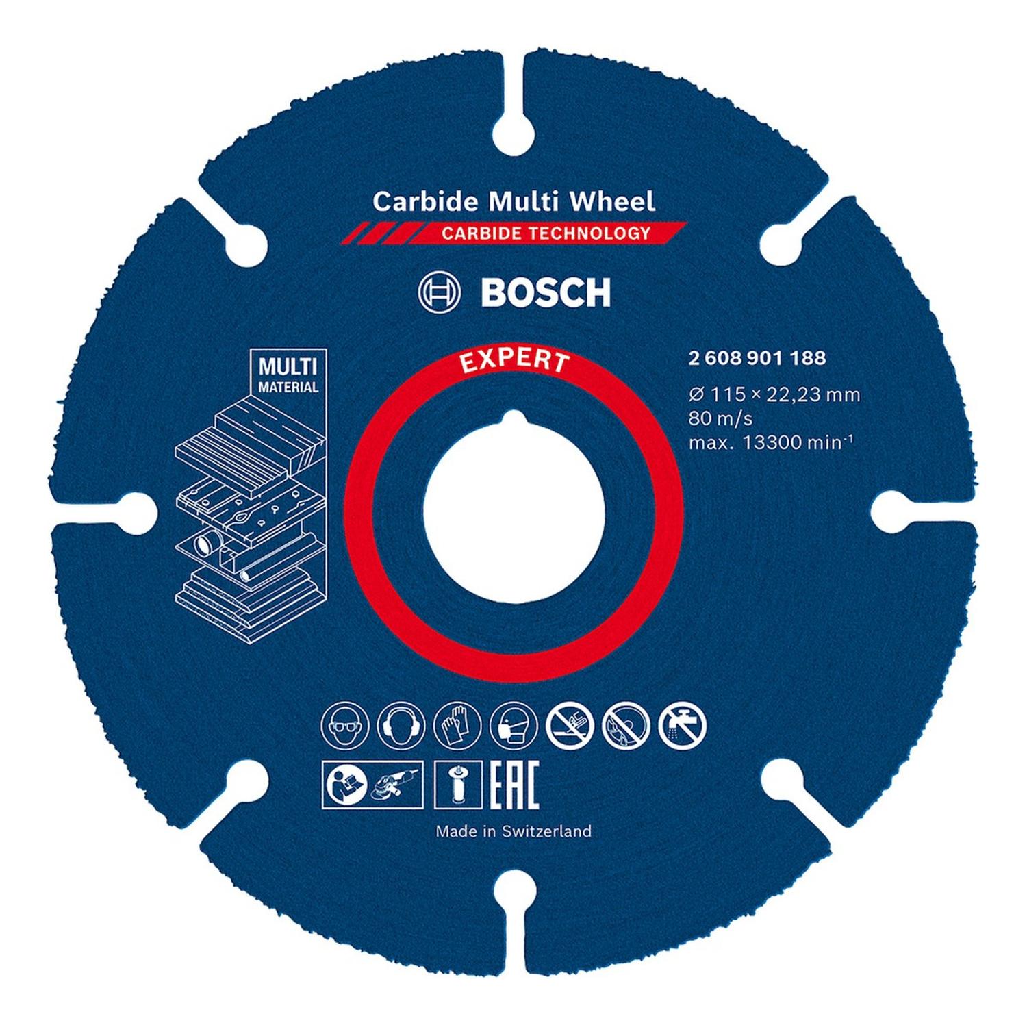 Disco De Corte Multi - Wheel Bosch Para Esmeril 115mm - Herram.cl