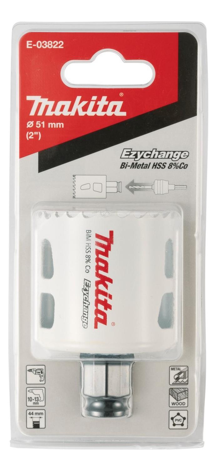 Sierra Copa Ezychange Bim 51mm (2'') 8% Co - Makita - Herram.cl