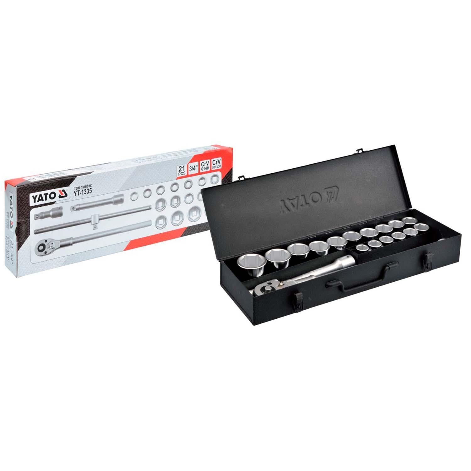 Juego de Dados Profesional 3/4'' 20 Piezas - Yato - Herram.cl