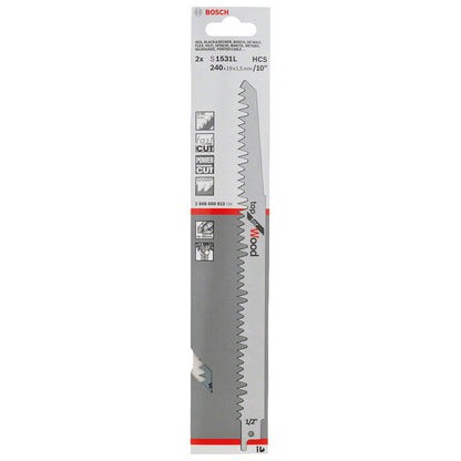 Hoja Sierra Sable Top For Wood S1531L 2 Pzas - Bosch - Herram.cl